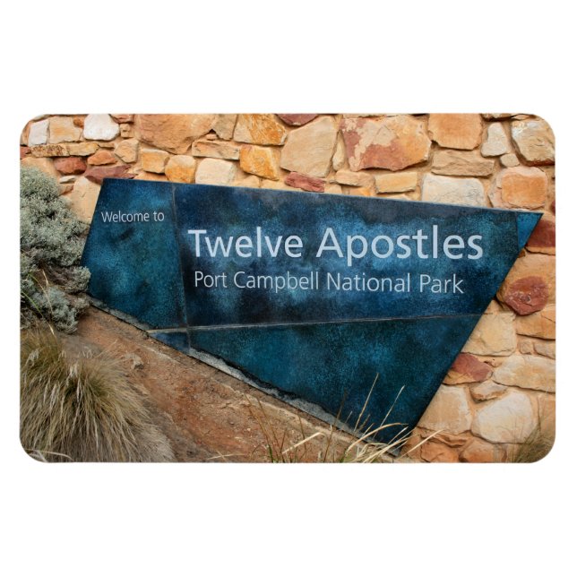 Tolv apostles, Underbara Ocean Road, Australien Magnet (Horisontell)