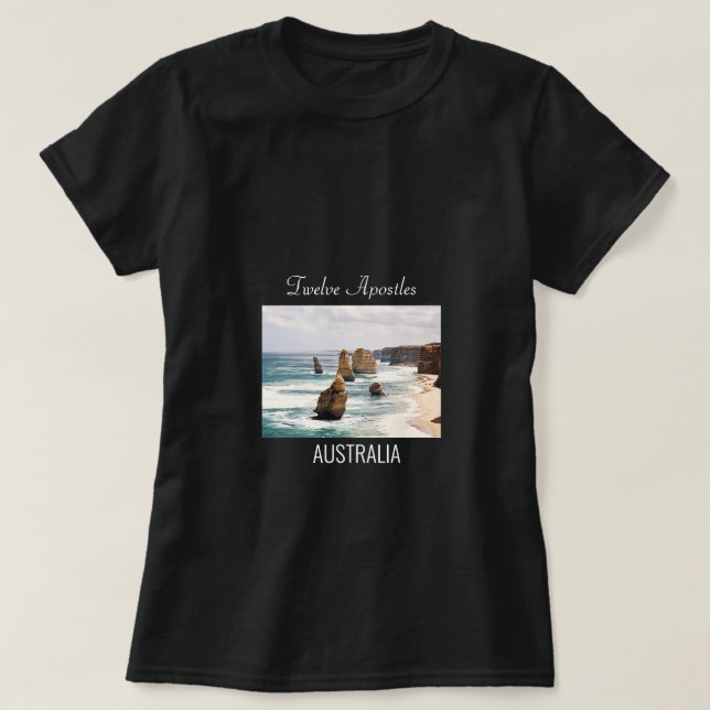 Tolv Apostles Victoria Australiens resa T Shirt (Design framsida)