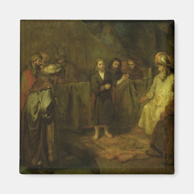 Tolv år gamla Jesus framför Magnet (Framsidan)