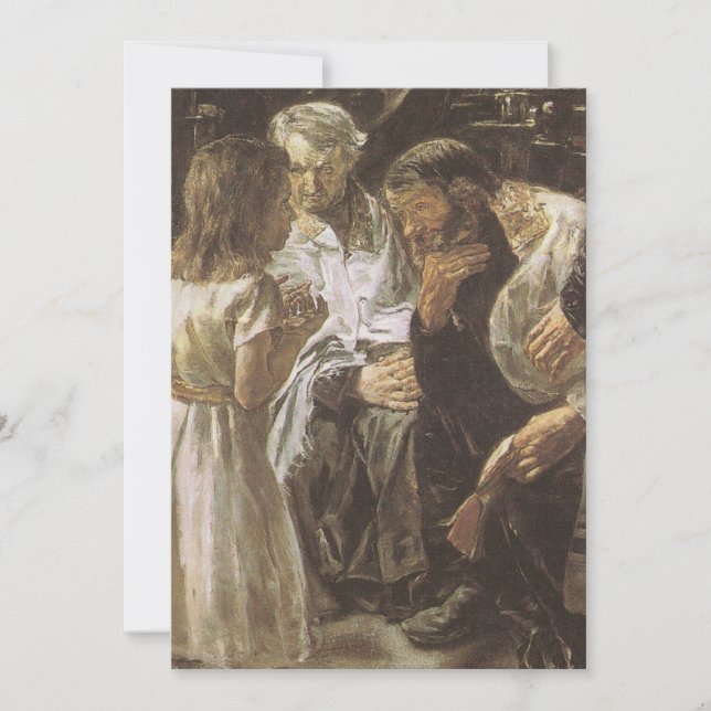 Tolv år gammal Jesus i Tempel 1879 Inbjudningar (Framsida)