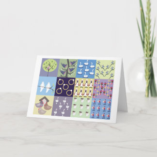 Tolv dagar av jul helgkort