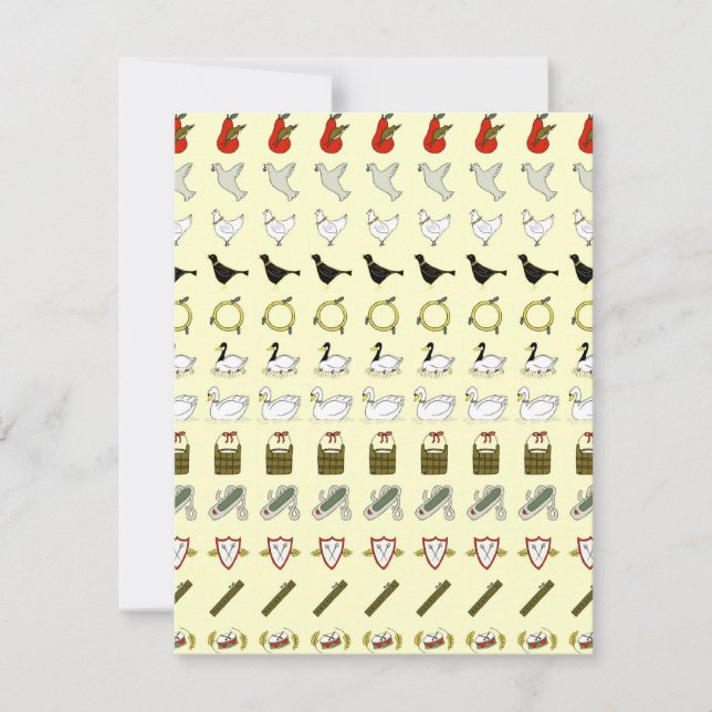 Tolv dagar av julinbjudan inbjudningar (Framsida)