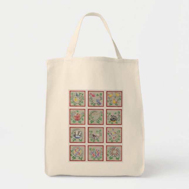 Tolv dagar före jul-Tote bags Tygkasse (Framsidan)