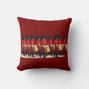Tolv drummer som torkar ut ut stencil-Stil 1 Kudde