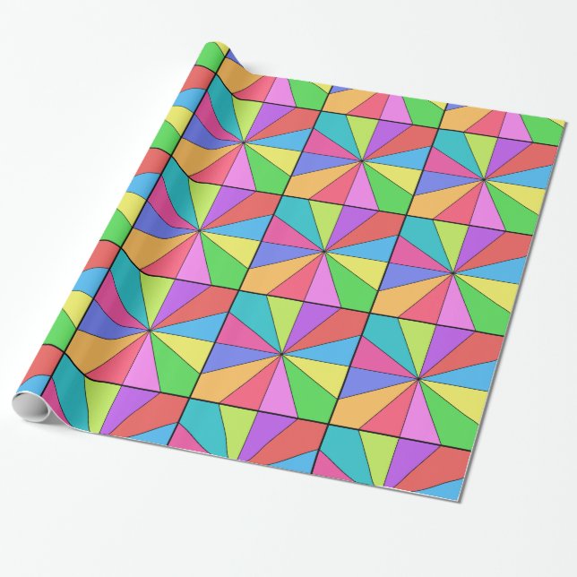 Tolv Färg av Bright Presentpapper (Utrullad)