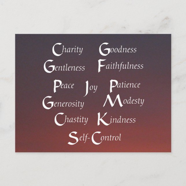 Tolv frukter vykort (Framsida)