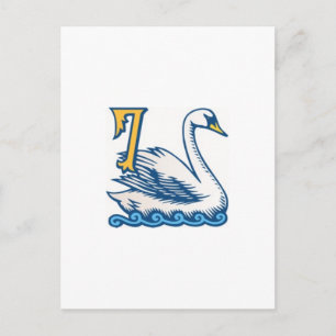 Tolv juldagar - Sju Svanar a-Swimming Helg Vykort