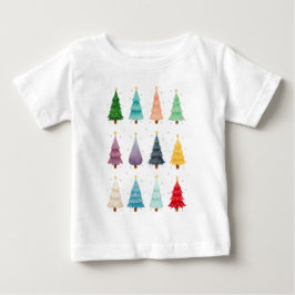 Tolv julgranar: Färgrik julutskrift T Shirt