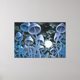 Tolv magiska svampar vid fullt måne canvastryck