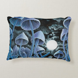 Tolv magiska svampar vid fullt måne prydnadskudde