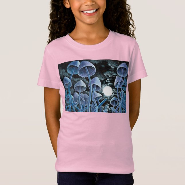 Tolv magiska svampar vid fullt måne t shirt (Framsida)