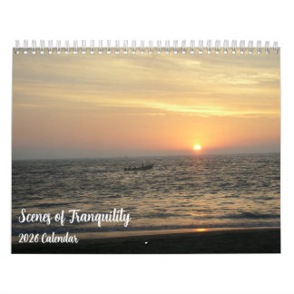 Tolv månader av naturvyer kalender