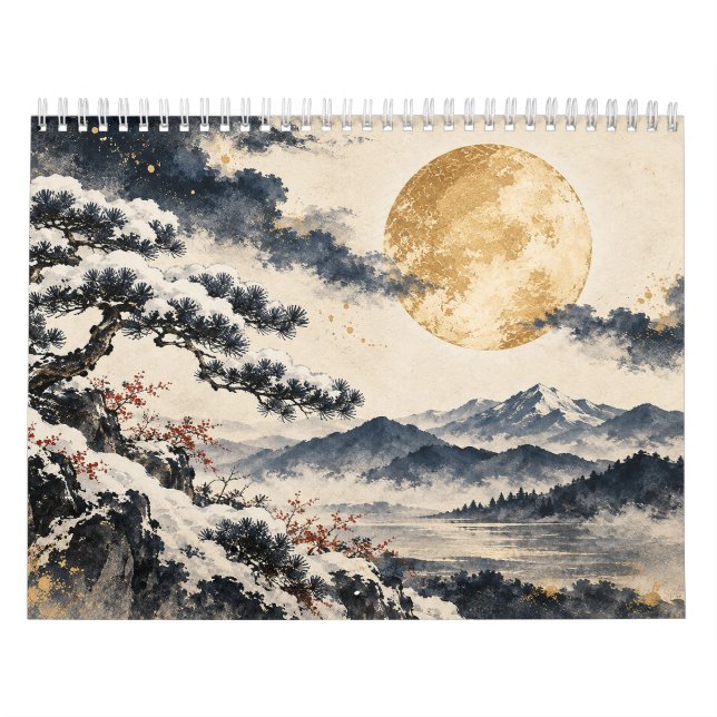 Tolv månaders Japan 2027 Väggkalender Kalender (Omslag)