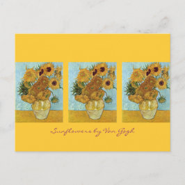 Tolv solblommor av Van Gogh Vykort