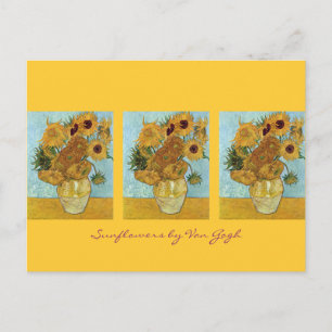Tolv solblommor av Van Gogh Vykort