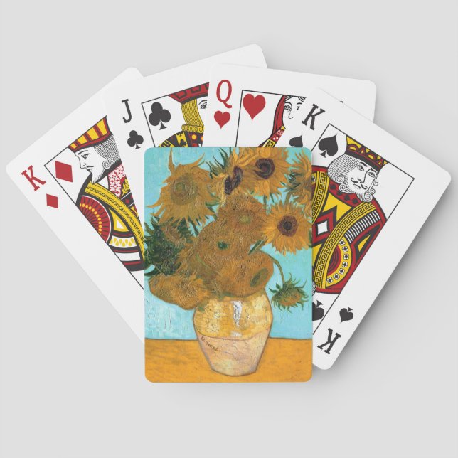 Tolv solrosor i Vas (färgreduktion med dödlig utgå Casinokort (Baksidan)