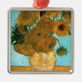 Tolv solrosor i Vas (färgreduktion med dödlig utgå Julgransprydnad Metall