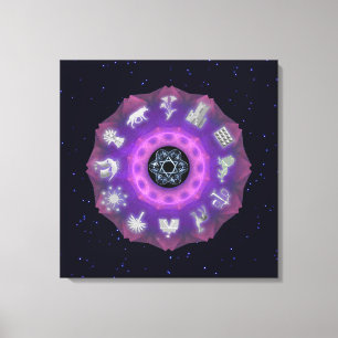 Tolv stammar canvastryck