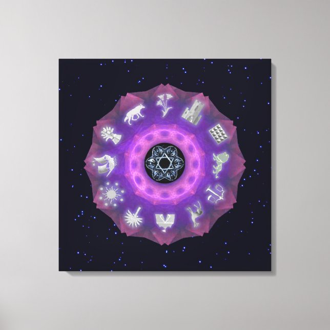 Tolv stammar canvastryck (Framsida)