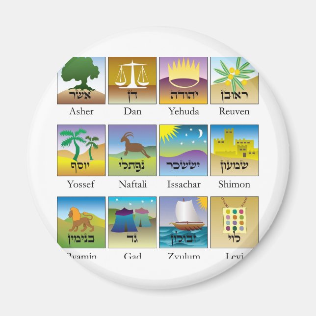 Tolv stammar från Israel Sälar Magnet (Framsidan)