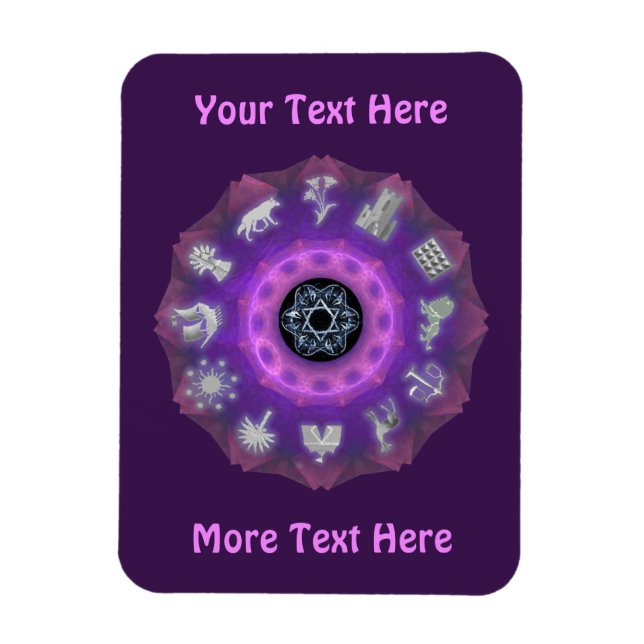 Tolv stammar magnet (Vertikal)