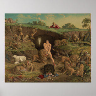 Tolv Temptations Daniel i Lejonen (1877) Poster