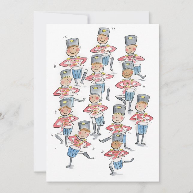 Tolv trummare som trummar inbjudningar (Framsida)