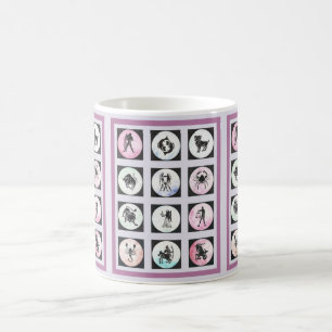 Tolv Zodiac-tecken Kaffemugg