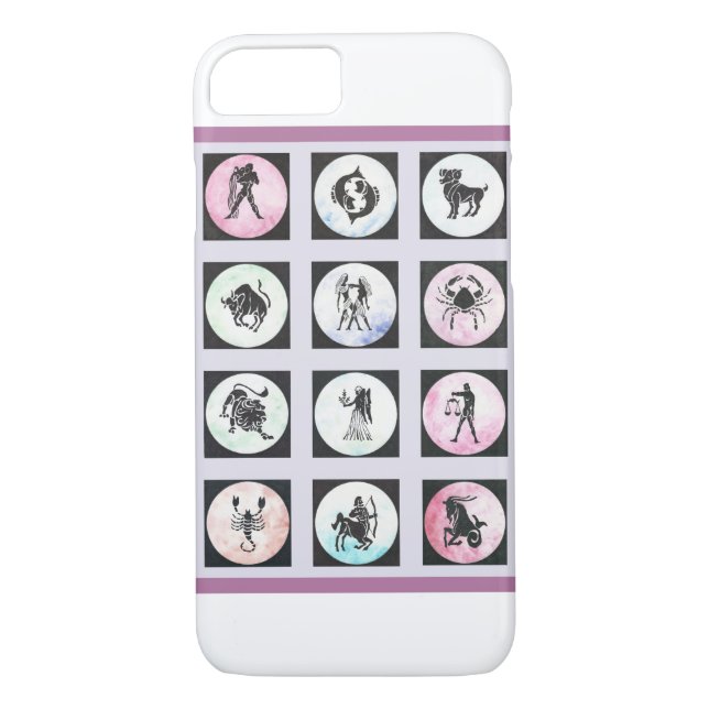 Tolv Zodiac-tecken på iphone case Case-Mate iPhone Skal (Baksida)