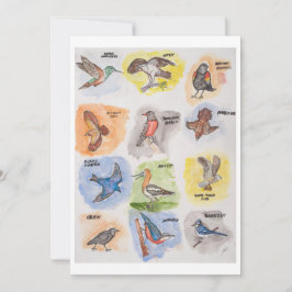 Tolvfågelsk Gratulationskort Julkort