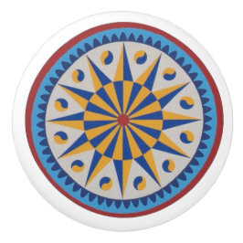 Tolvpunktsstjärnan Pennsylvania Dutch Hex Sign Kno Knopp