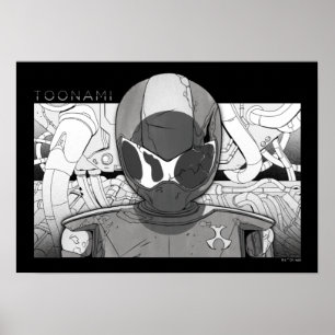 TOM 5-Tecknad för nedräkning av toonami Poster