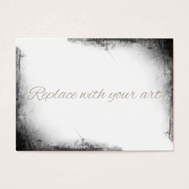 Tom ACEO Artist Trading Card Grunge Corners Visitkort (Framsidan)
