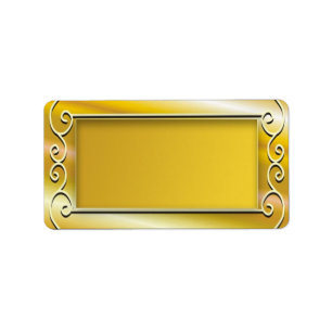 Tom adressetiketter för guld- bakgrund