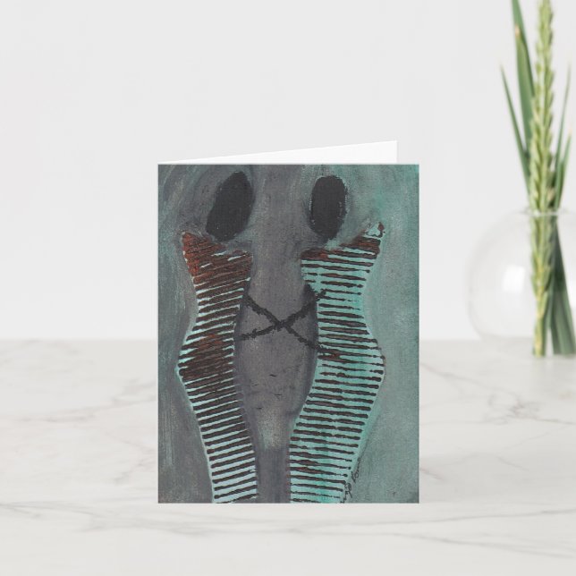 Tom afrikansk konst noterar kortet kort (Framsida)