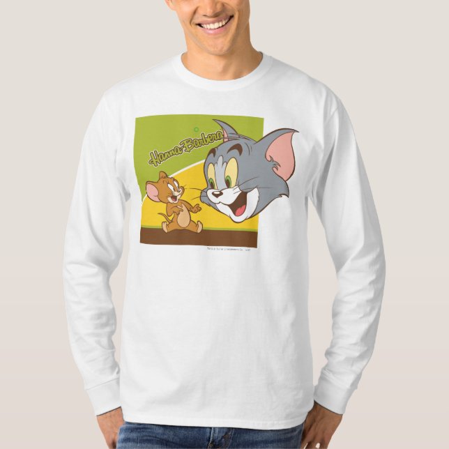 Tom and Jerry Hanna Barbera Logo Tee Shirt (Framsida)