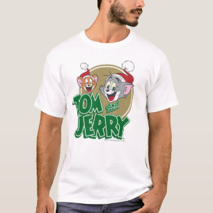 Tom and Jerry Holiday Logo T Shirt