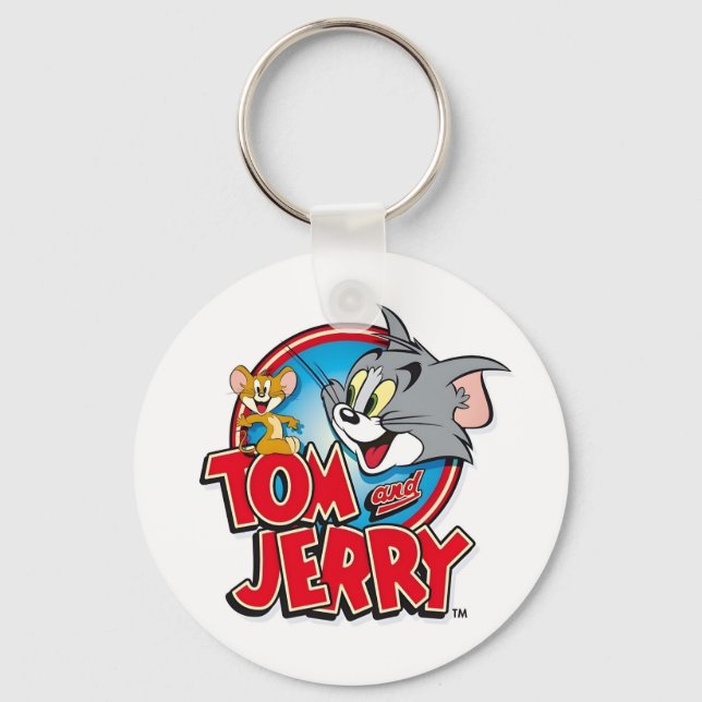 Tom and Jerry Logo Nyckelring (Framsida)