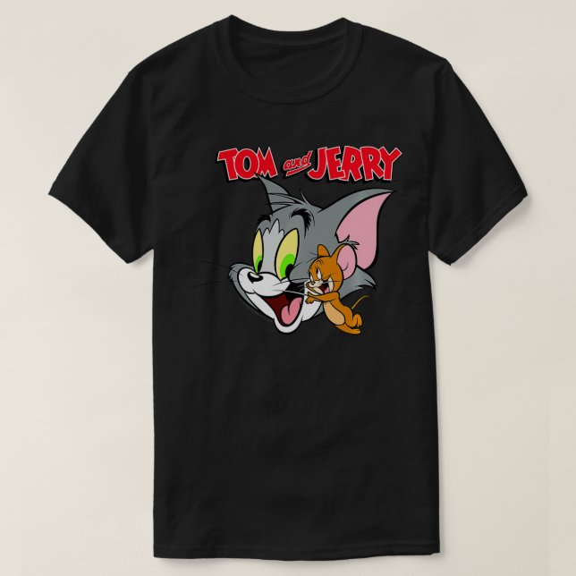 Tom And Jerry Simple Portrait Logo Pullover  T Shirt (Design framsida)