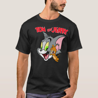 Tom And Jerry Simple Portrait Logo Pullover T Shirt