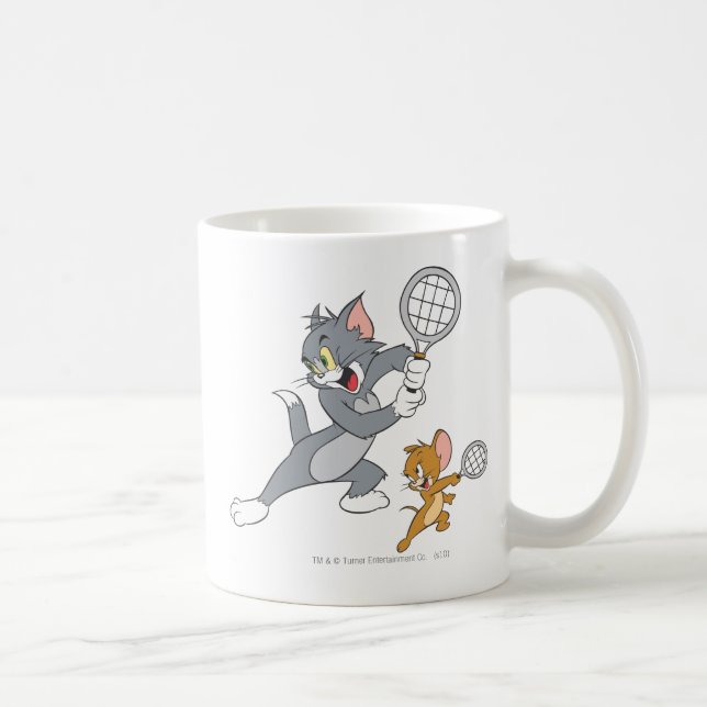 Tom and Jerry Tennis Stars 1 Kaffemugg (Höger)