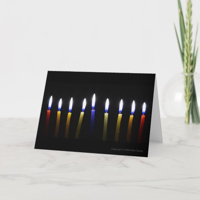Tom Anpassade Chanukah-hälsningskort 2 Helgkort (Framsida)