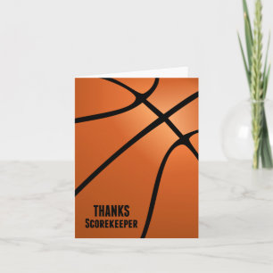 Tom anpassade för baskettackScorekeeper Tack Kort