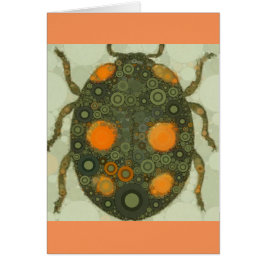Tom Anpassade Scarab Beetle Insekt Art Hälsningskort