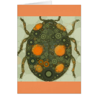 Tom Anpassade Scarab Beetle Insekt Art Hälsningskort