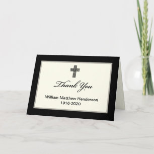 Tom Anpassningsbar Kor Sympathy Tack you Card Kort