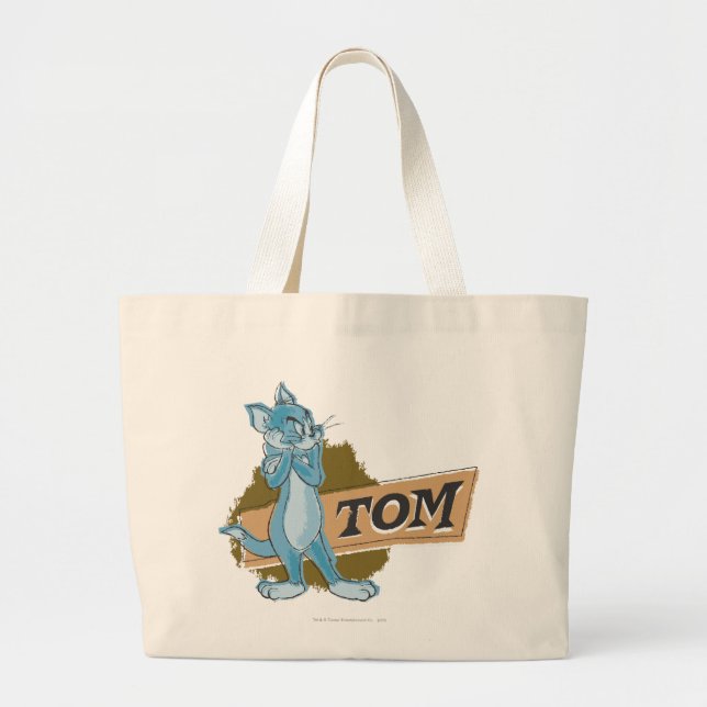 Tom Attitude Logotyp Jumbo Tygkasse (Framsidan)