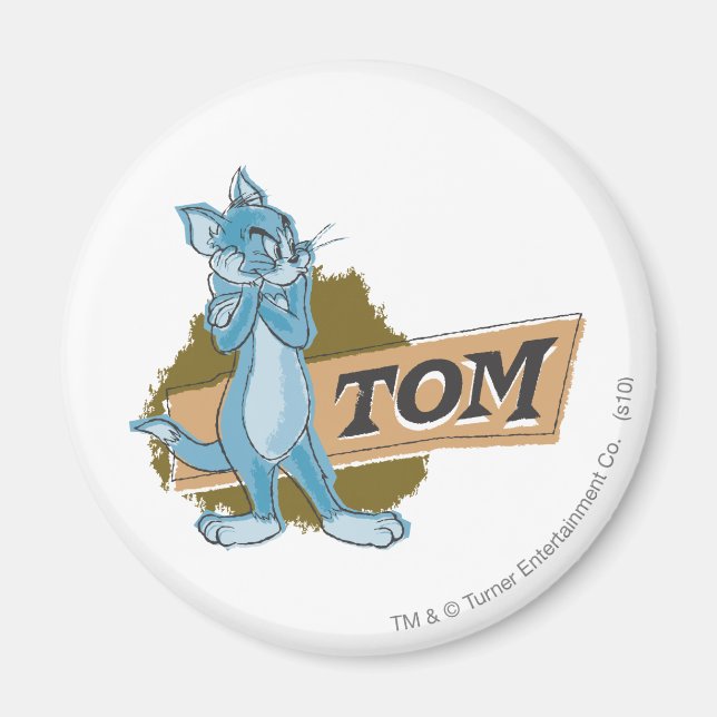 Tom Attitude Logotyp Magnet (Framsidan)