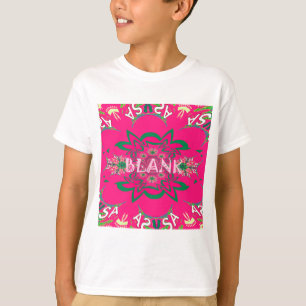 Tom Baby Vivid Rosa Blommigt Lila för Skugga Mono Tee Shirt