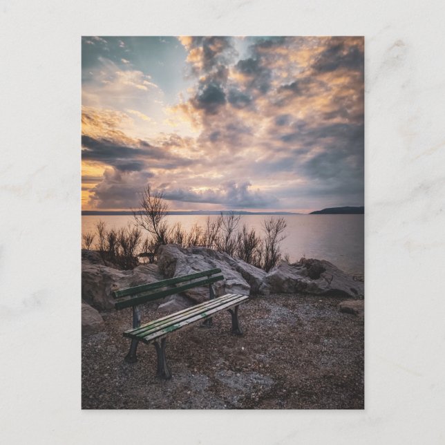Tom bänk vykort (Framsida)